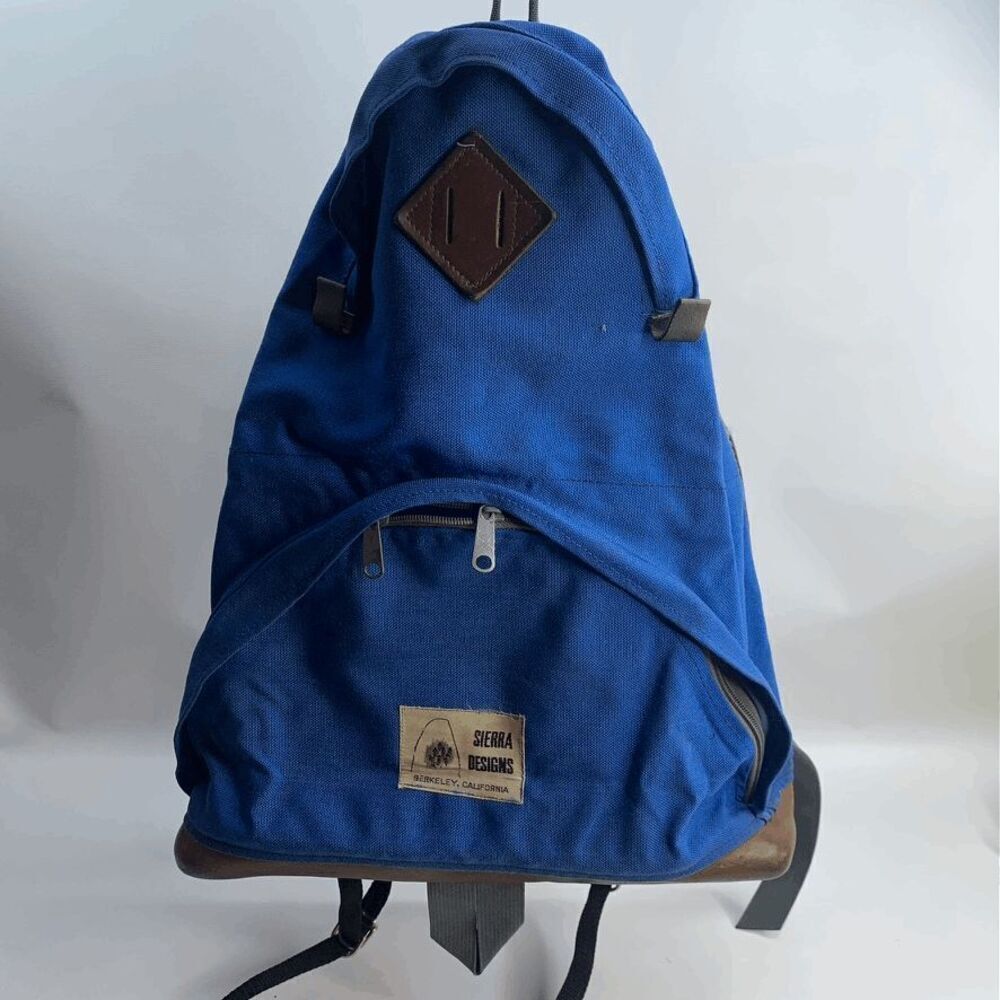 VTG 70S SIERRA DESIGNS TEARDROP LEATHER BOTTOM‎ BACKPACK